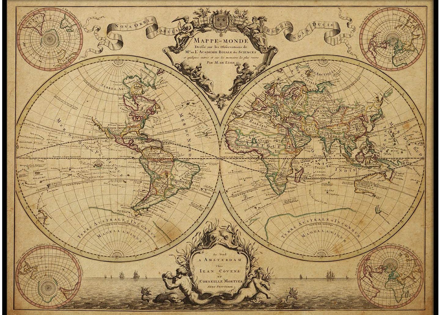 Career exploration illustrated by an old map